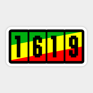 1619 Project Black History Month Sticker